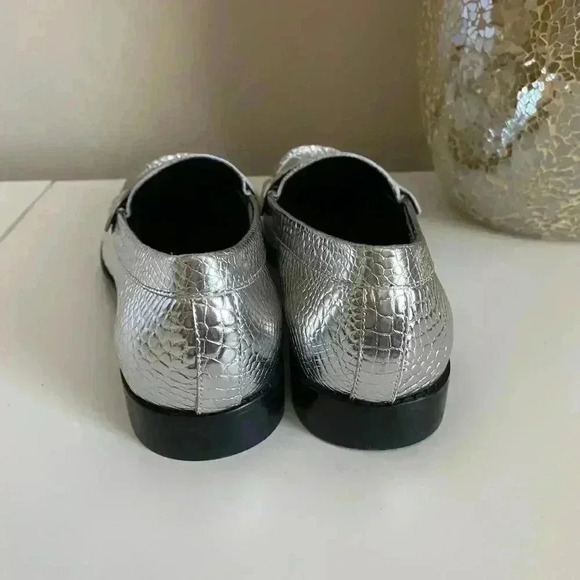 Marc Fisher LTD Halli Croc Embossed Penny Loafer - Picture 2 of 10